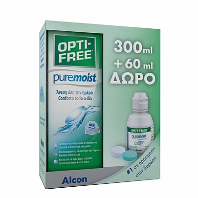 OPTI-FREE συμβατικό υγρό φακών επαφής
360ml + 60ml