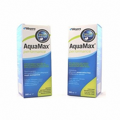 AQUAMAX  συμβατικό υγρό φακών επαφής
1 + 1 360ml+360ml