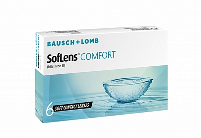 Soflens comfort σφαιρικοί φακοί επαφής μηνιαίας αντικατάστασης  6 τεμάχια