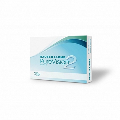 PureVision2 monthly replacement contact lenses 3 pieces