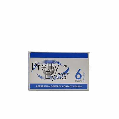 Pretty eyes spherical contact lenses monthly replacement 2 pieces